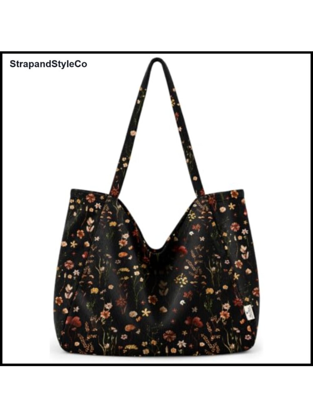 Corduroy Hobo Bag Large Slouchy Shoulder Bag Bohemian Everyday Tote